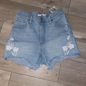 Womens Levi mile high shorts